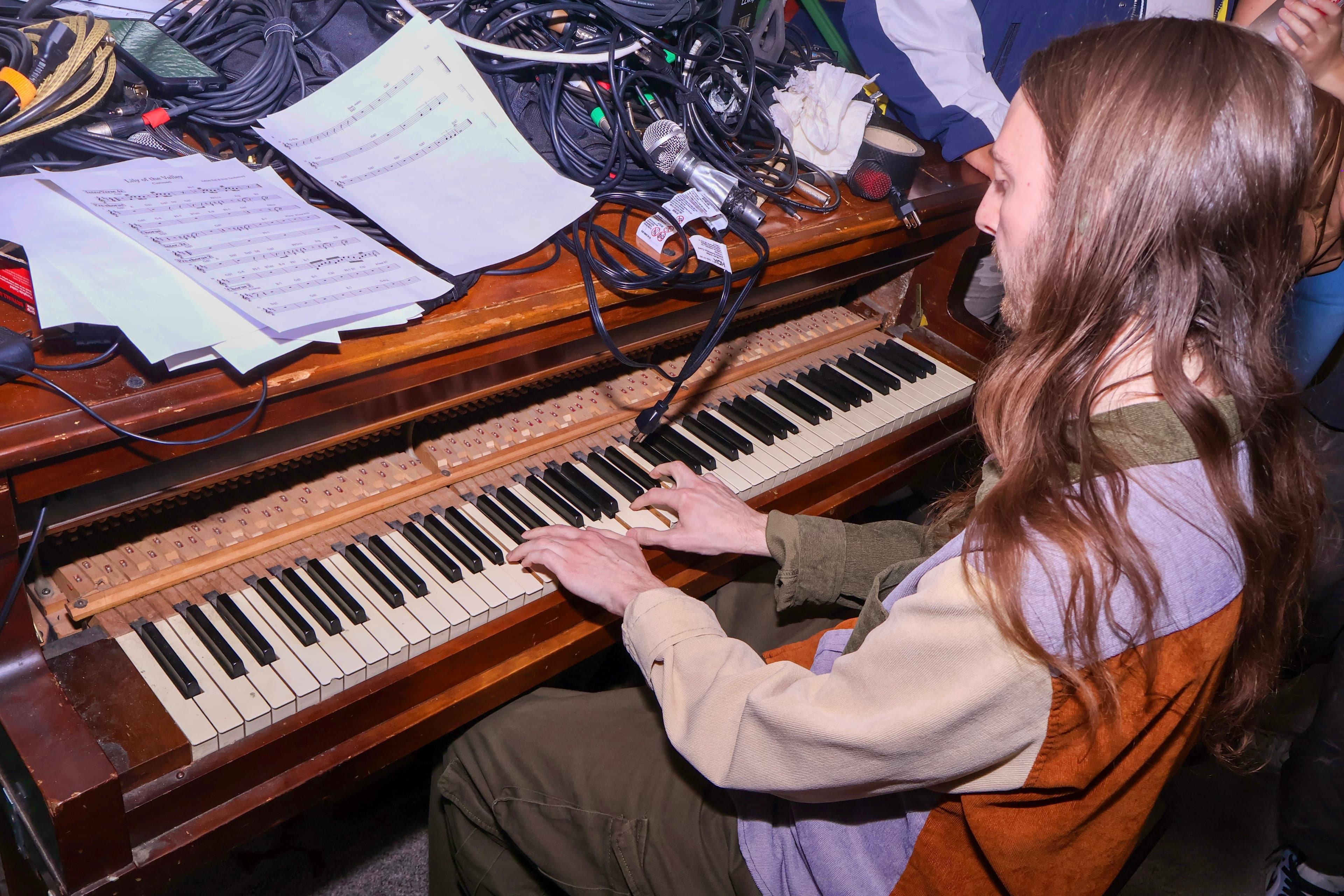 Nick VanAmburg playing piano